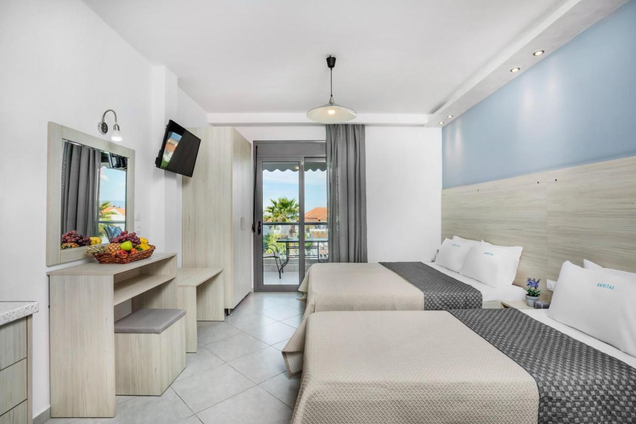 Akritas Hotel Pefkochori Bagian luar foto
