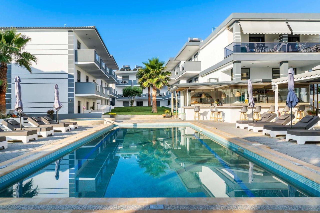 Akritas Hotel Pefkochori Bagian luar foto