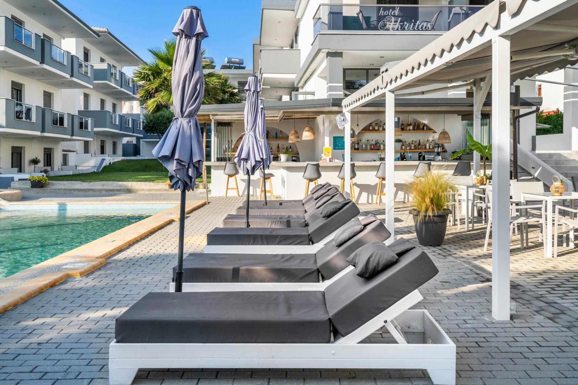 Akritas Hotel Pefkochori Bagian luar foto