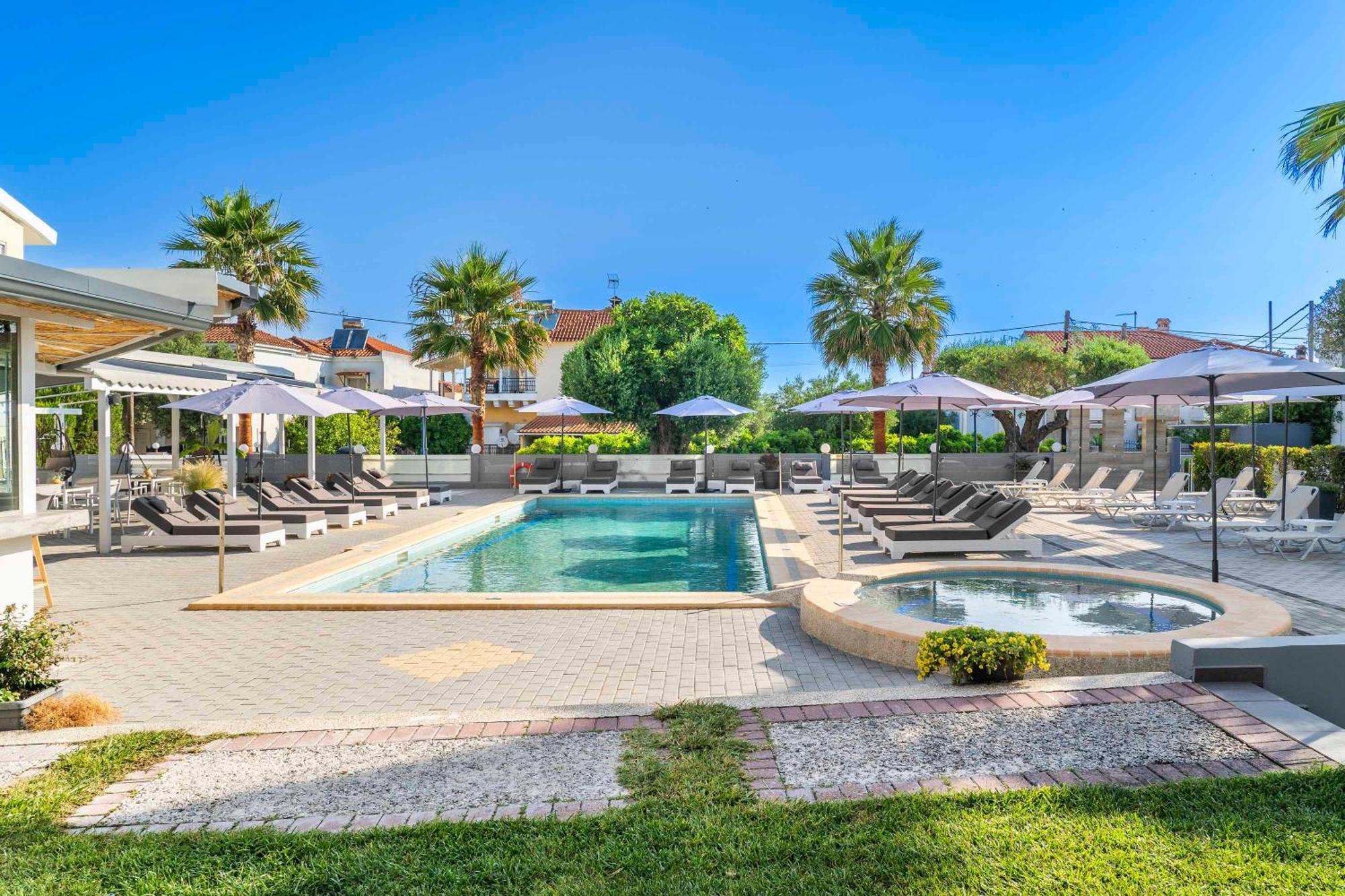 Akritas Hotel Pefkochori Bagian luar foto